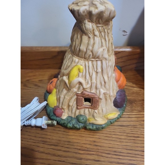 J.S.N.Y. Fine Ceramic Thanksgiving Night Light Set w/ 3PCS Figurines & Box Rare - Picture 6 of 10